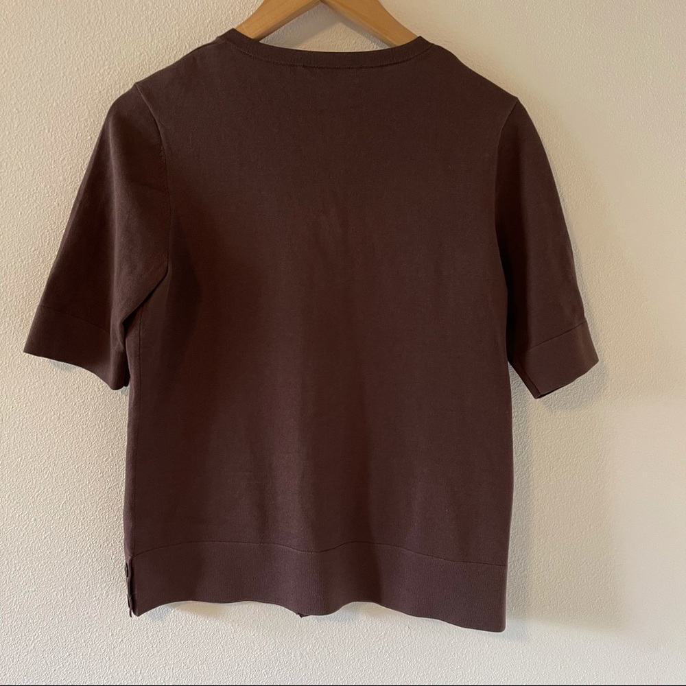 Pendleton Silk Blend Short Sleeve Button Cardigan… - image 2